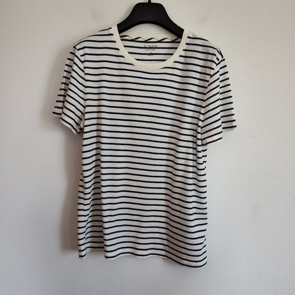 J. Crew Tops - Ladies SZ M J Crew Nvy/Wh Stripe "Vintage Jersey"